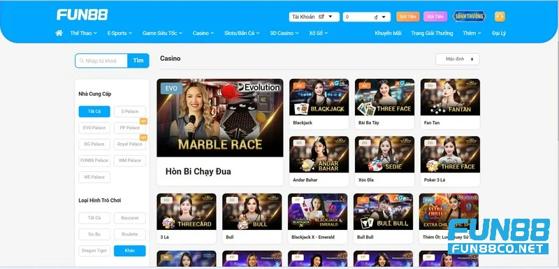 Hệ thống game đa dạng