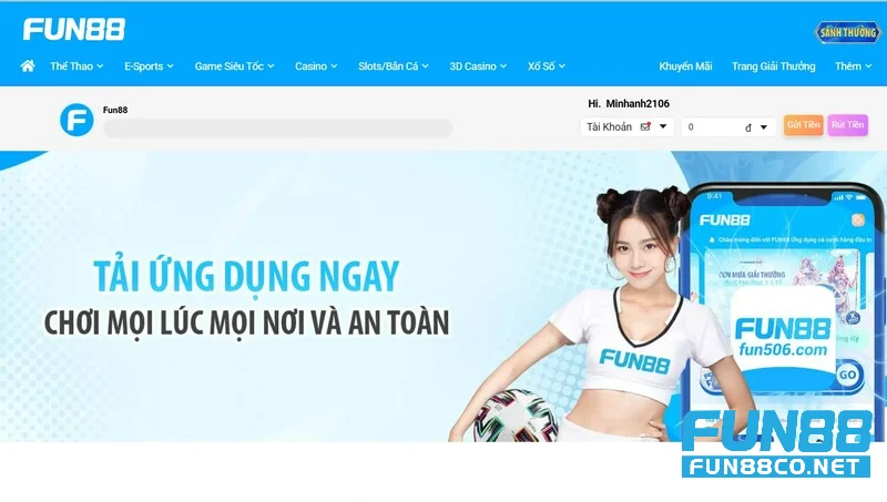 Yêu cầu thiết bị di động khi tải app Fun88