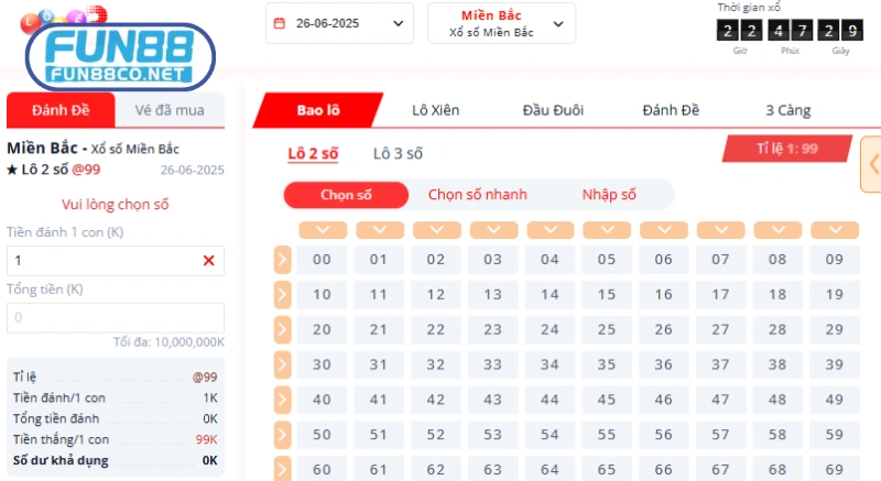 Đánh đề 2 số, 3 càng… có tỷ lệ thưởng cao 