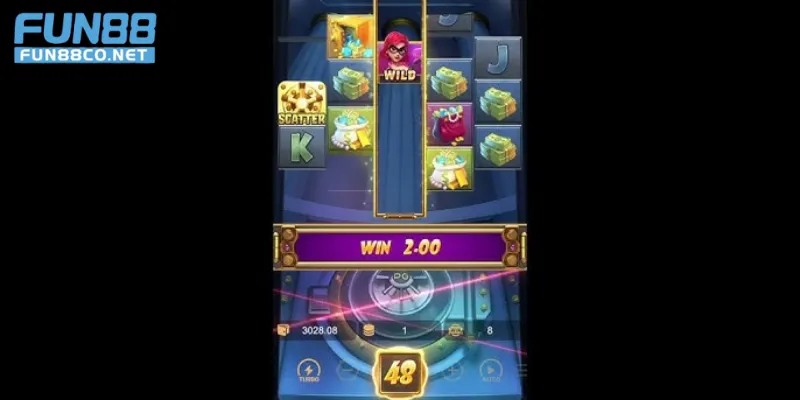 Giao diện bắt mắt của PG Heist Stakes