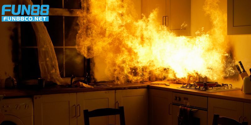 Giấc mơ thấy cháy nhà bếp thể hiện một cuộc sống tinh thần hạnh phúc