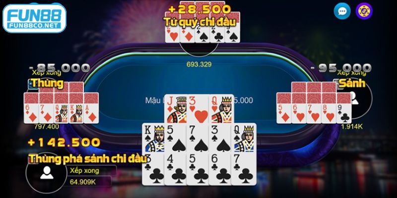 Đa dạng biến thể khi chơi binh xập xám Fun88